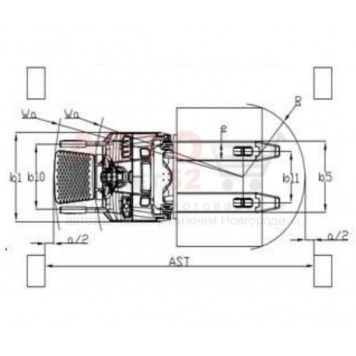 Штабелер электрический 1,5 т 1,6 м самоходный с платформой MiMA MB1516-4