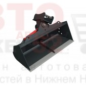 Ковш планировочный поворотный на экскаватор-погрузчик 1200 мм, объем 0,27 м3, с гидроповоротом Ковш планировочный поворотный на экскаватор-погрузчик 1200 мм, объем 0,27 м3, с гидроповоротом
