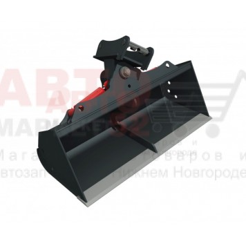 Ковш планировочный поворотный на экскаватор-погрузчик 1200 мм, объем 0,27 м3, с гидроповоротом