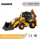 Экскаватор-погрузчик SHANMON 388Т, усиленные мосты и КПП Carraro (Италия), разновеликие колеса Экскаватор-погрузчик SHANMON 388Т, усиленные мосты и КПП Carraro (Италия), разновеликие колеса