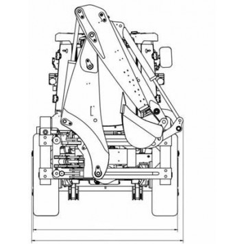 Экскаватор-погрузчик SHANMON 388Т, усиленные мосты и КПП Carraro (Италия), разновеликие колеса-4