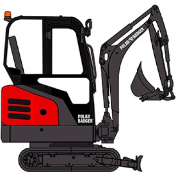 Мини-экскаватор POLAR BADGER SQ18A