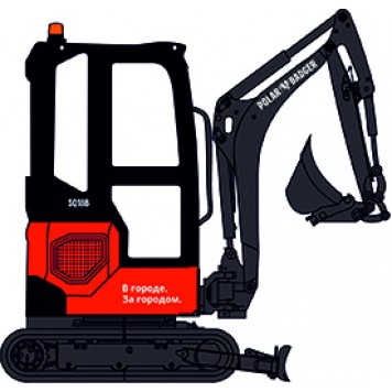 Мини-экскаватор POLAR BADGER SQ18B