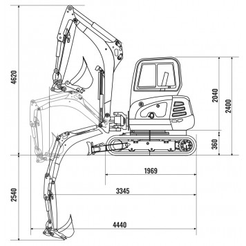 Мини-экскаватор POLAR BADGER SQ28-2