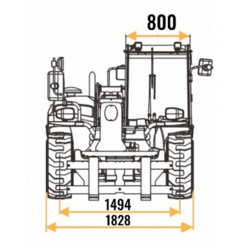 Телескопический погрузчик 2.5 тонны 6 метров POLAR BADGER TL875-3