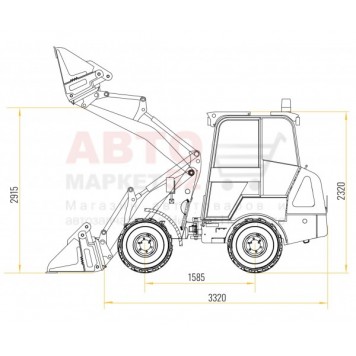 Шарнирно-сочлененный мини-погрузчик POLAR BADGER WL35-3