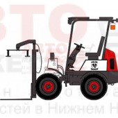 Шарнирно-сочлененный вилочный погрузчик POLAR BADGER WL35B