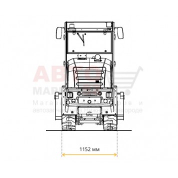 Шарнирно-сочлененный мини-погрузчик POLAR BADGER WL50-4