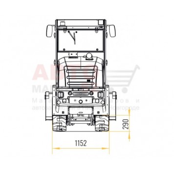 Шарнирно-сочлененный мини-погрузчик POLAR BADGER WL50T-3