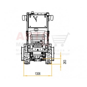 Шарнирно-сочлененный мини-погрузчик POLAR BADGER WL50AT-3