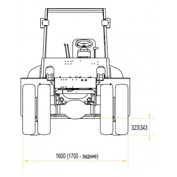 Вилочный погрузчик дизельный 8 тонн POLAR BADGER CPCD80-3