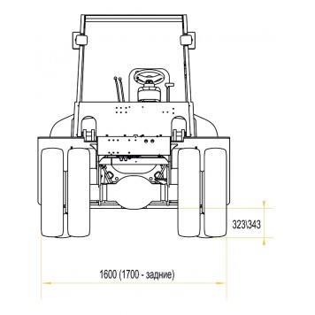 Вилочный погрузчик дизельный 10 тонн POLAR BADGER CPCD100-3