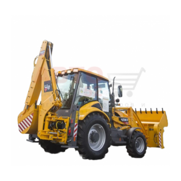 Экскаватор-погрузчик ЧЛМЗ 335.1, мосты и КПП Carraro, разновеликие колеса-1