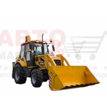 Экскаватор-погрузчик ЧЛМЗ 335.1, мосты и КПП Carraro, разновеликие колеса