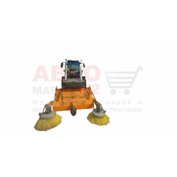 Коммунальная фронтальная щетка ЩК1540 для трактора МТЗ, погрузчика на переднюю навеску-4