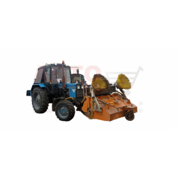 Коммунальная фронтальная щетка ЩК2700 для трактора МТЗ, погрузчика на переднюю навеску-5