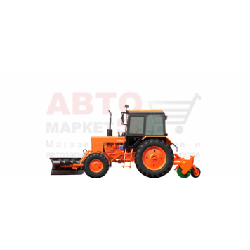 Трактор МТЗ Беларус 82МК (Машина коммунальная) с механическим отвалом и щеткойой-1