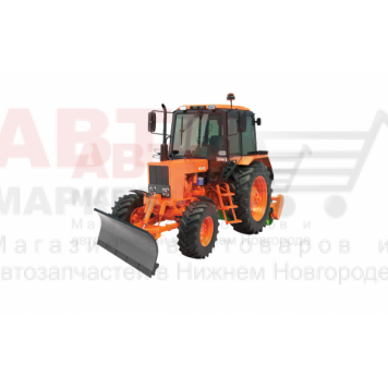 Трактор МТЗ Беларус 82МК (Машина коммунальная) с механическим отвалом и щеткойой