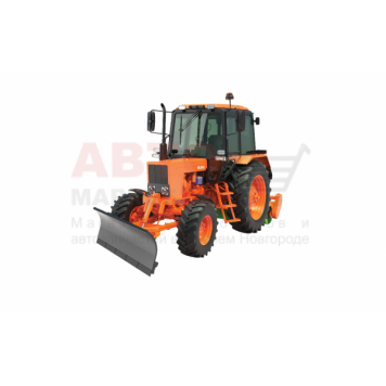 Трактор МТЗ Беларус 82МК (Машина коммунальная) с механическим отвалом и щеткойой