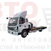 Эвакуатор с ломаной платформой на базе DongFeng C120L со спальником Эвакуатор с ломаной платформой на базе DongFeng C120L со спальником