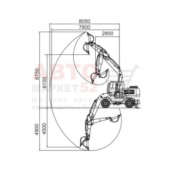 Колесный экскаватор Lonking CDM6150W-5