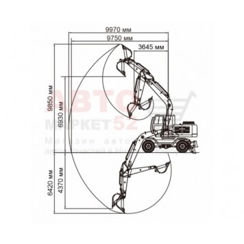 Колесный экскаватор Lonking CDM6210W-5