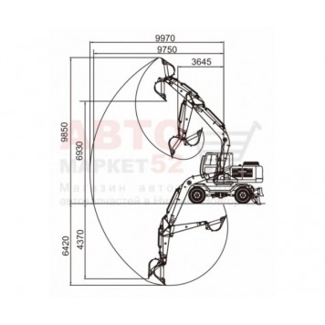 Колесный экскаватор Lonking CDM6225W-5