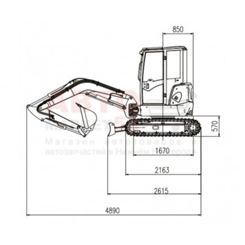 Мини-экскаватор гусеничный Lonking CDM6035-1