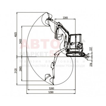 Мини-экскаватор гусеничный Lonking CDM6035-3