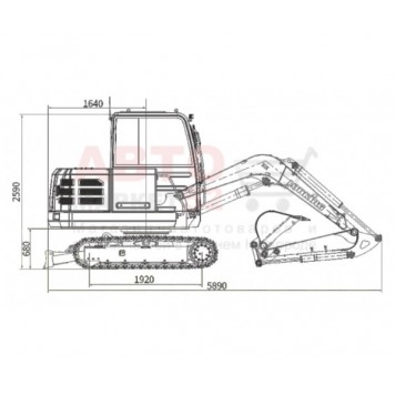 Мини-экскаватор гусеничный Lonking CDM6060-1