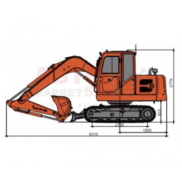 Мини-экскаватор гусеничный Lonking CDM6080-1