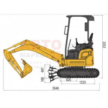 Мини-экскаватор гусеничный Lonking CDM6016-1