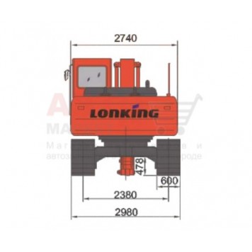 Гусеничный экскаватор Lonking CDM6225-2