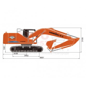 Гусеничный экскаватор Lonking CDM6225F-1