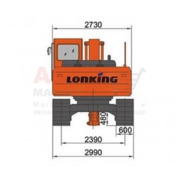 Гусеничный экскаватор Lonking CDM6240-2