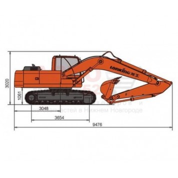Гусеничный экскаватор Lonking CDM6225H-1