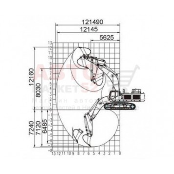 Гусеничный экскаватор Lonking CDM6950-3