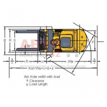 Вилочный погрузчик дизельный 1,8 тонны CHL CPCD18-4