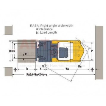 Вилочный погрузчик бензиновый 3 тонны CHL CPQD30-2