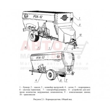 Кормораздатчик с автономной маслостанцией РСК-12-1 Бобруйскагромаш-2
