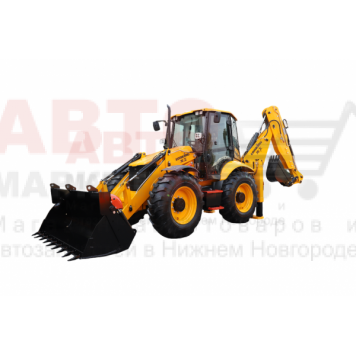 Экскаватор-погрузчик Lonking CDM84C, равновеликие колеса, мосты и КПП Carraro