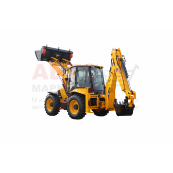 Экскаватор-погрузчик Lonking CDM84C, равновеликие колеса, мосты и КПП Carraro-2