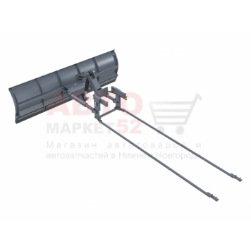 Отвал МКО-4ТУМ Сальсксельмаш коммунальный c комплектом для совместной навески (механический поворот) для МТЗ-1