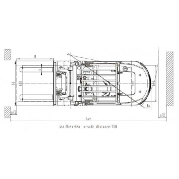 Электрический вилочный погрузчик 4.5 тонны UN Forklift FB45-YNLZ7-3