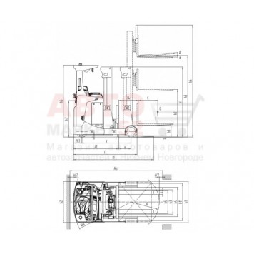 Ричтрак самоходный XILIN 2,0 т 12,5 м CQD20-D с кабиной, камерой, быстрым подъемом и весами 1023689-1