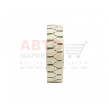 Шина цельнолитая 6.50-10 немаркая (без бурта) (белая) "5.00" WINDSTORM 99031599-1