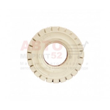 Шина цельнолитая 6.50-10 немаркая (без бурта) (белая) "5.00" WINDSTORM 99031599-2